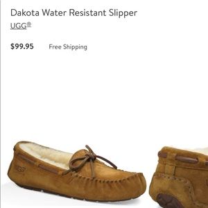 Ugg Dakota slipper moccasins sz8 chestnut